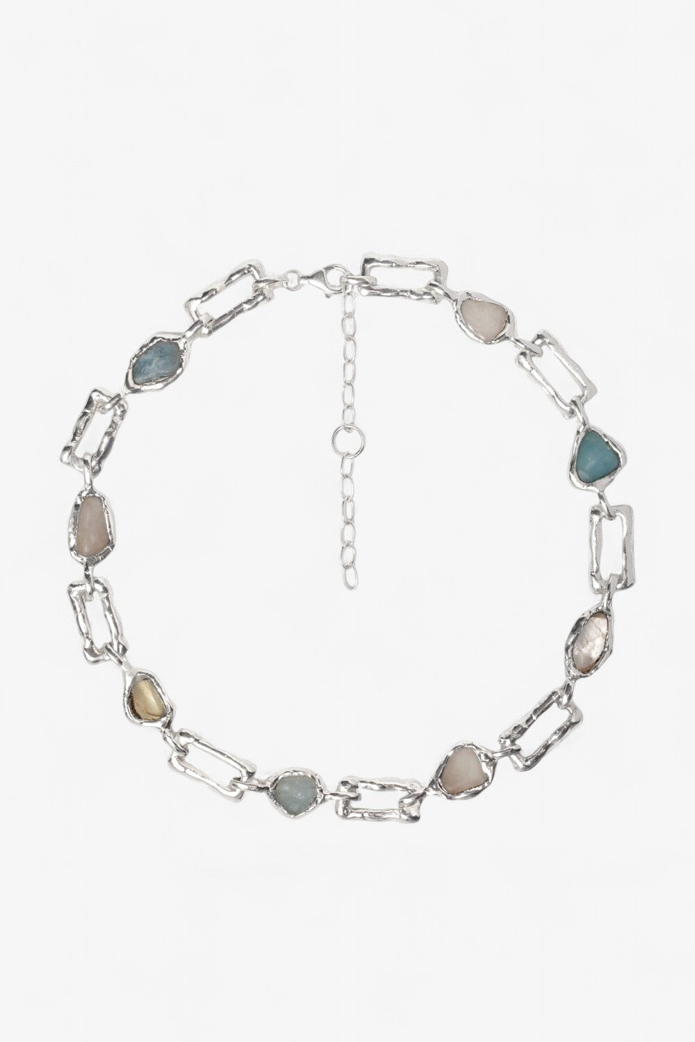 Chunky Love Chain Necklace in Silver