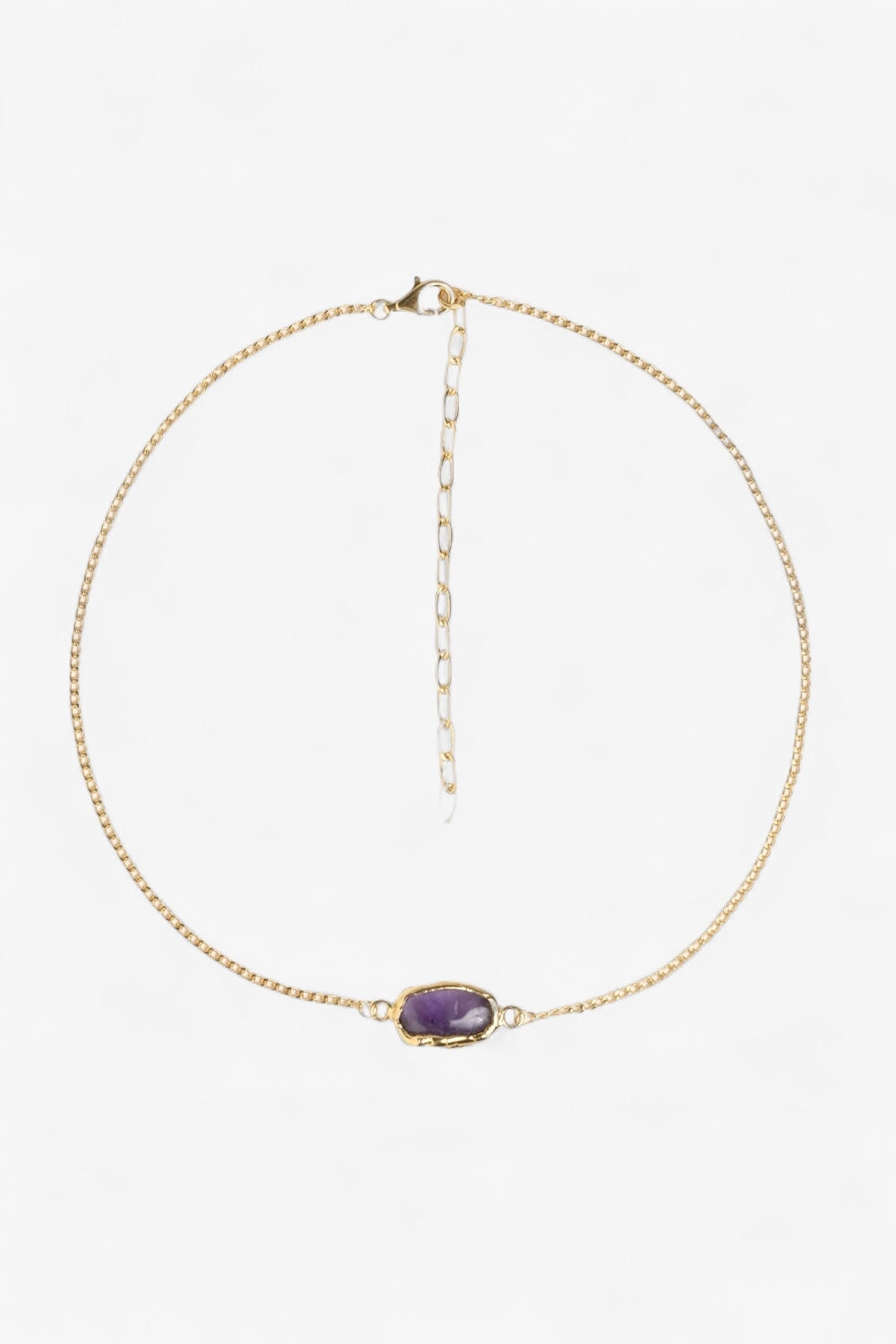 Crystal Chakra Necklace in Gold