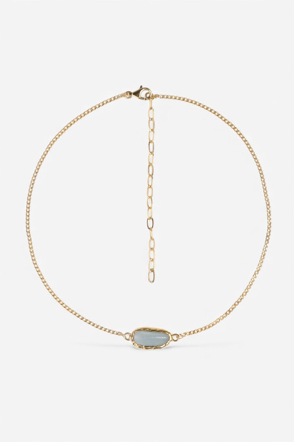 Crystal Chakra Necklace in Gold