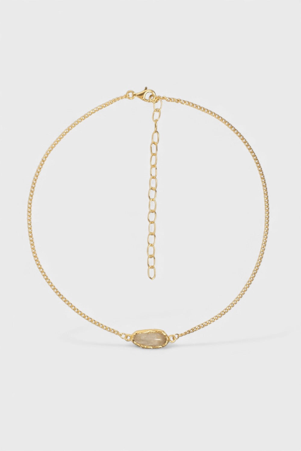 Crystal Chakra Necklace in Gold