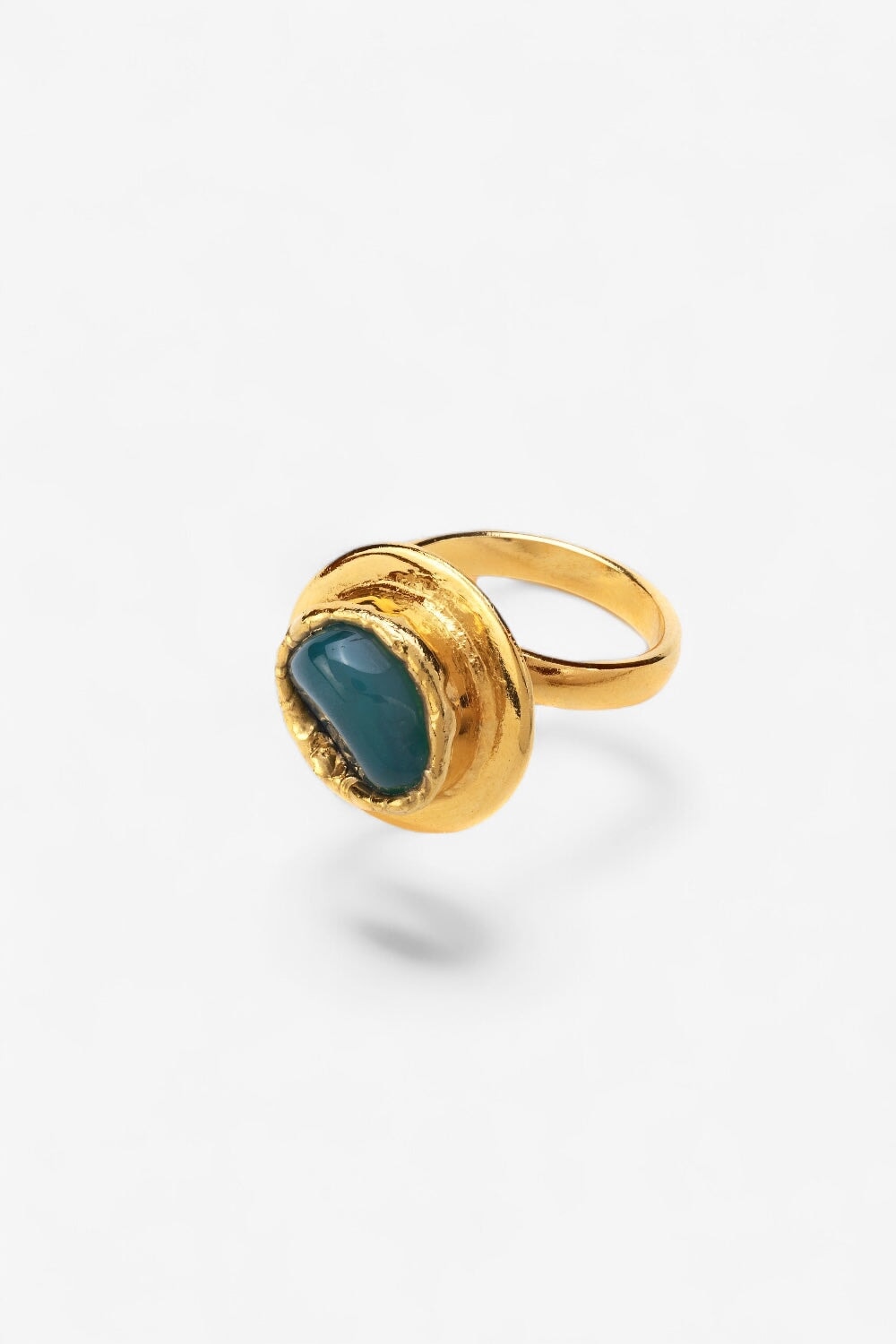 Crystal Planet Ring in Gold