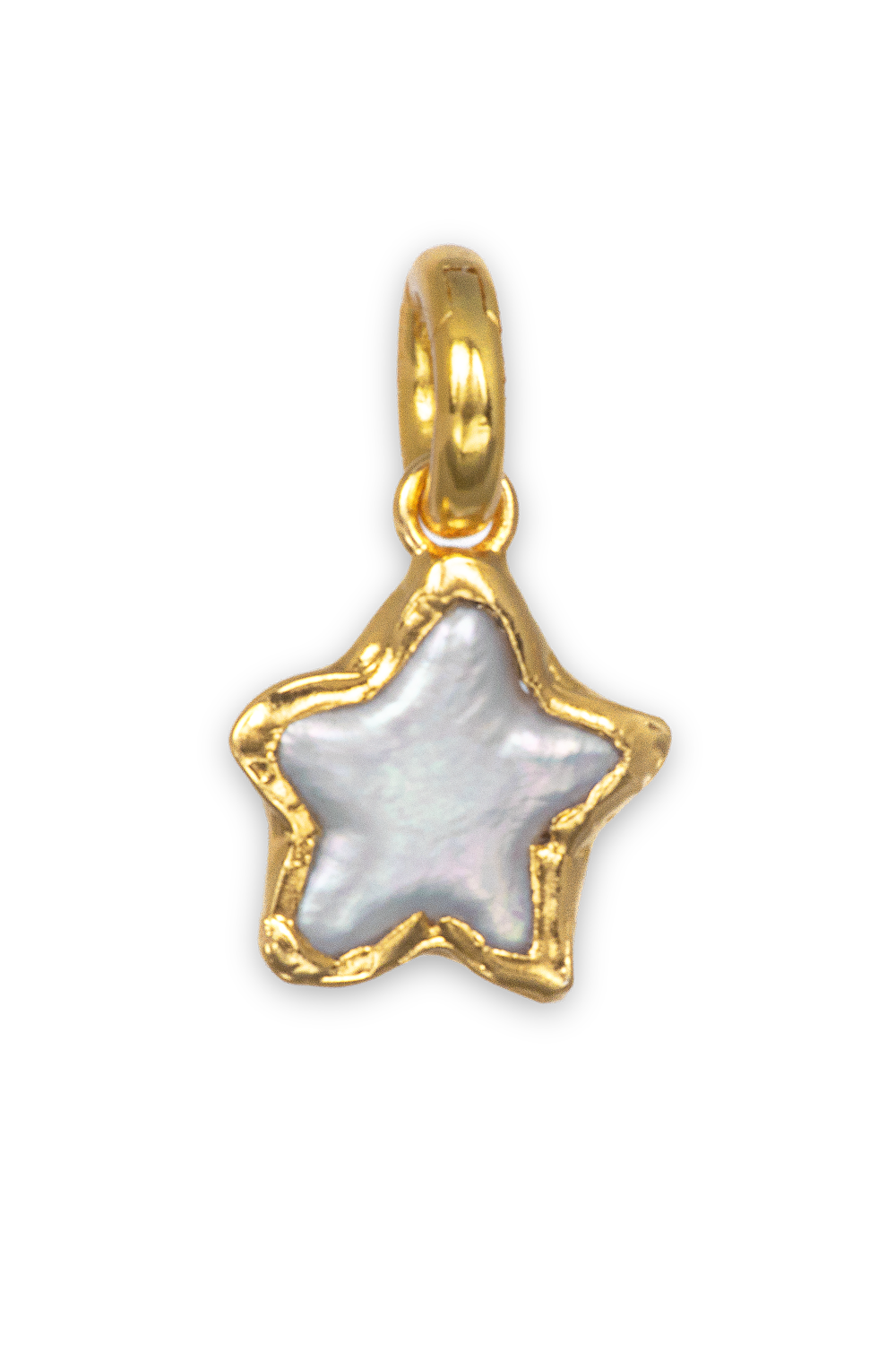 Pearl Star Charm in Gold