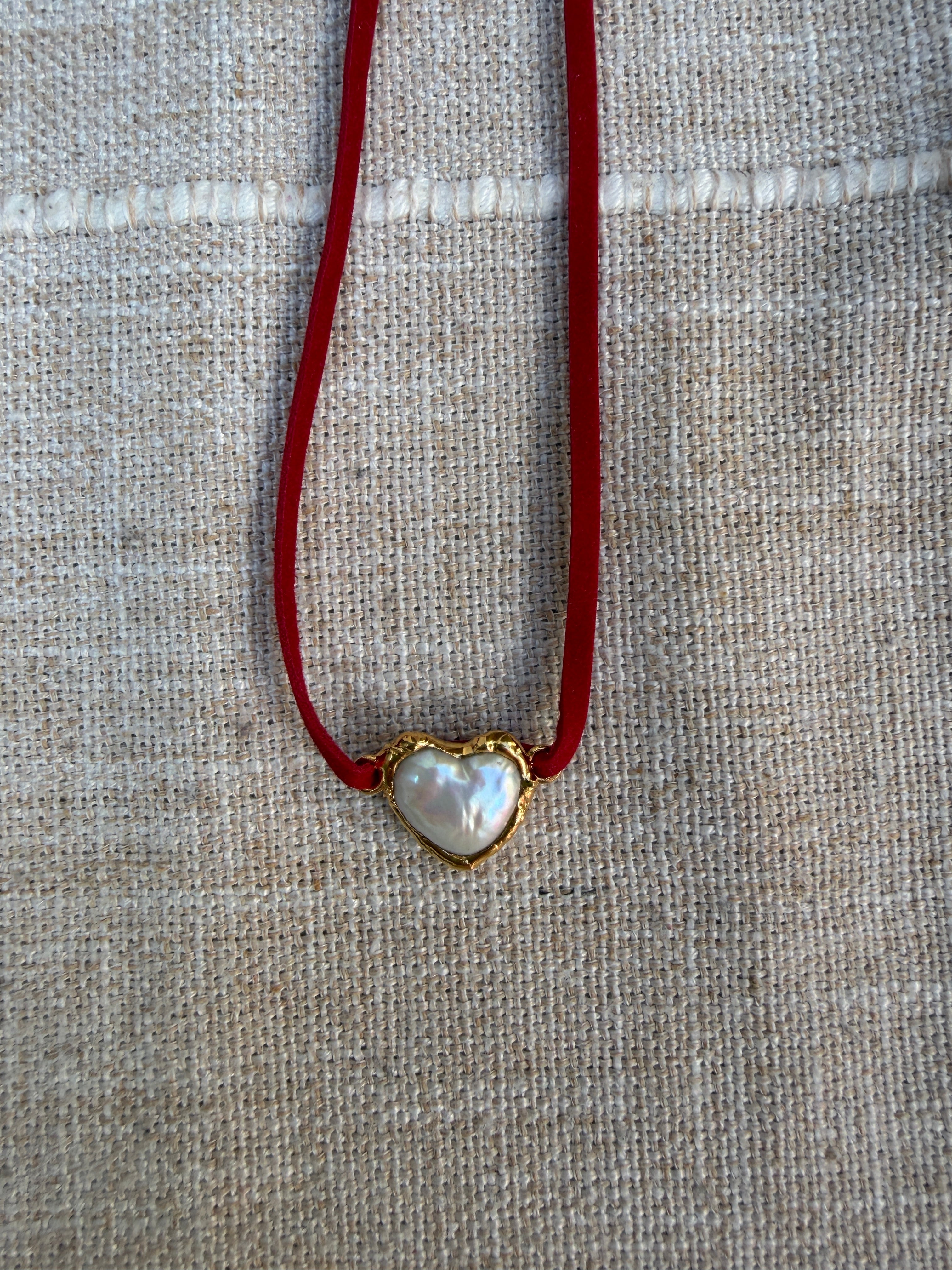 Freshwater Pearl Velvet Necklace