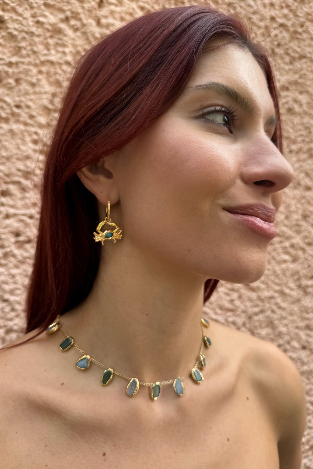 Gemstone Crab Hoops
