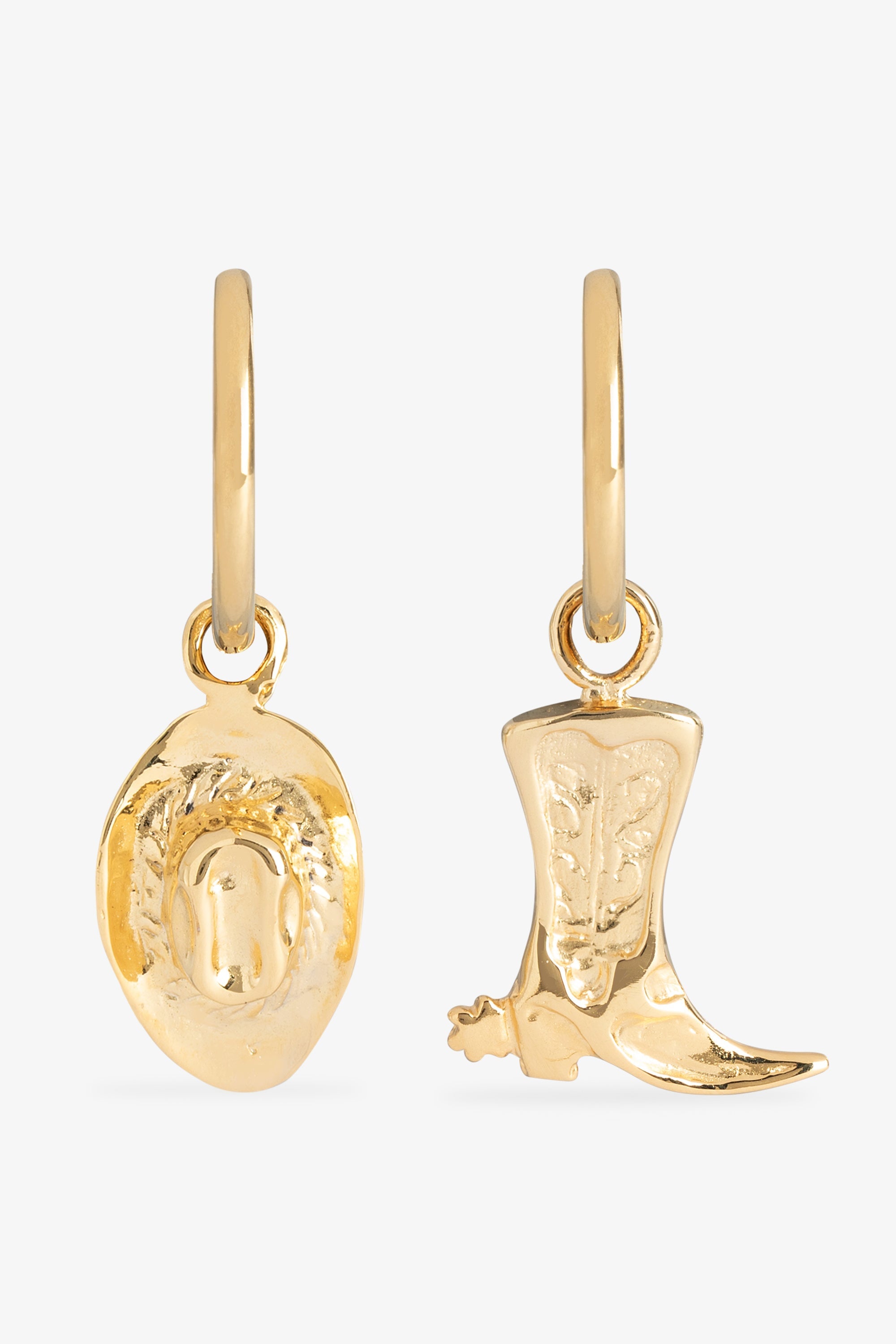 Gold Cowboy Hoops