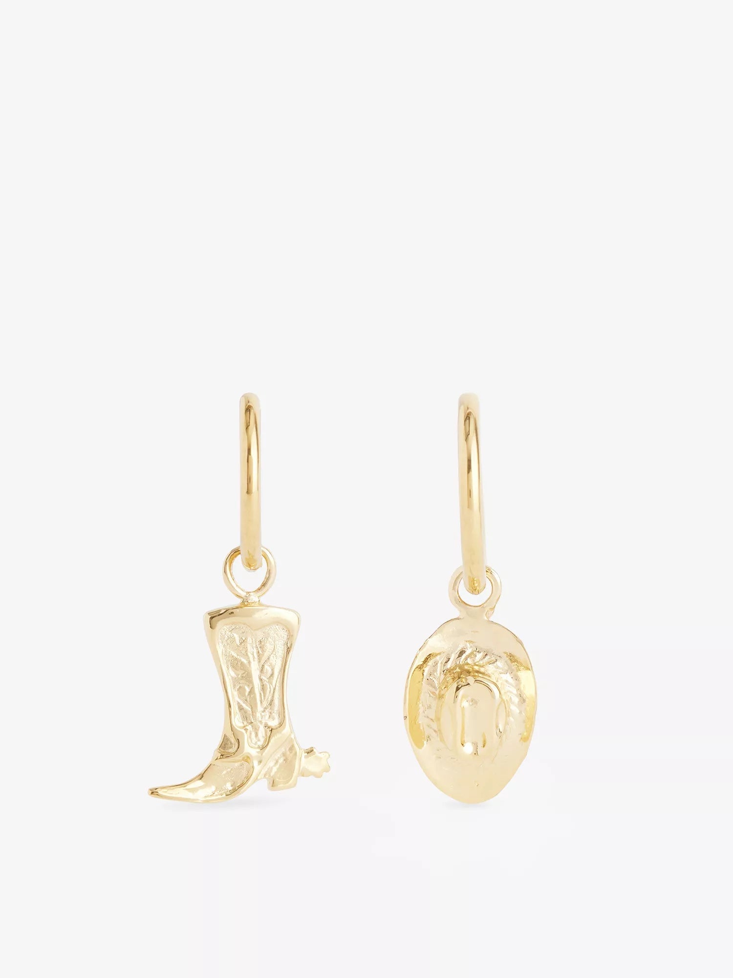 Gold Cowboy Hoops