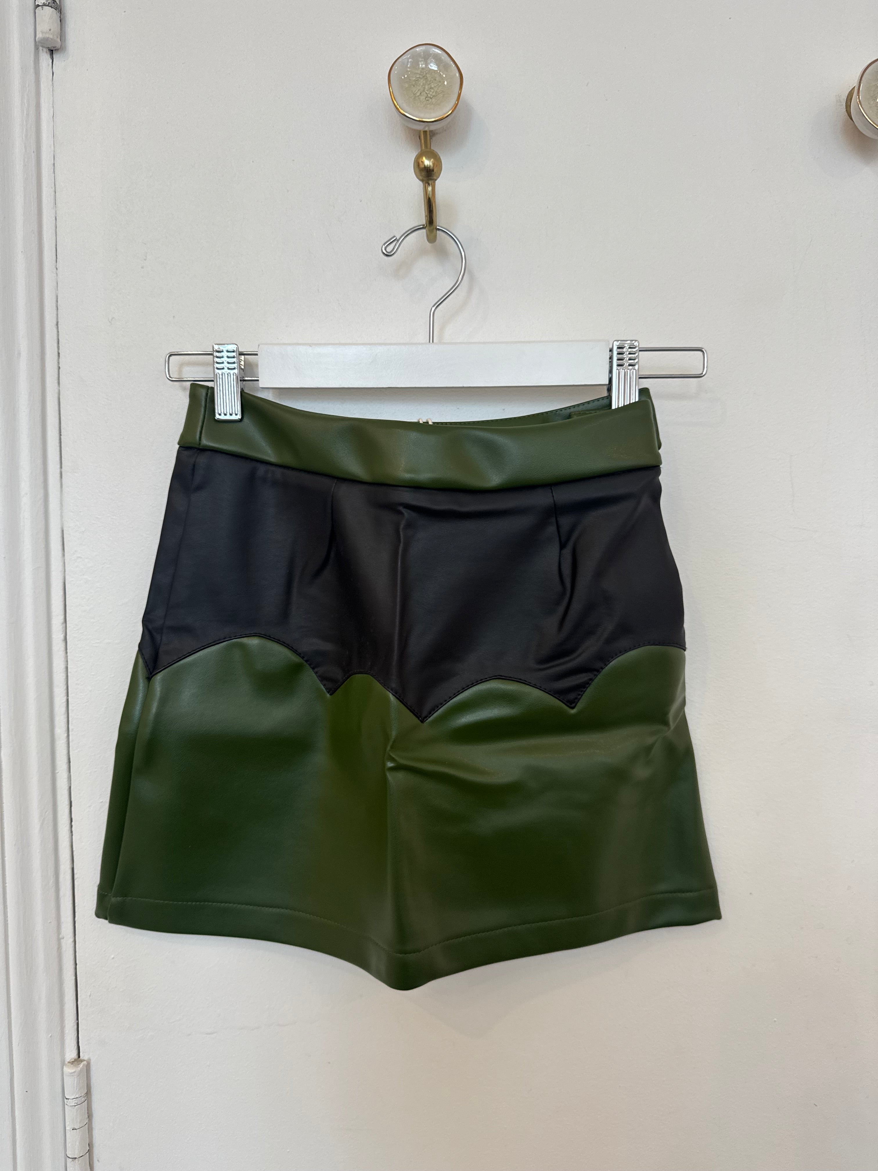 Cactus Leather Skirt