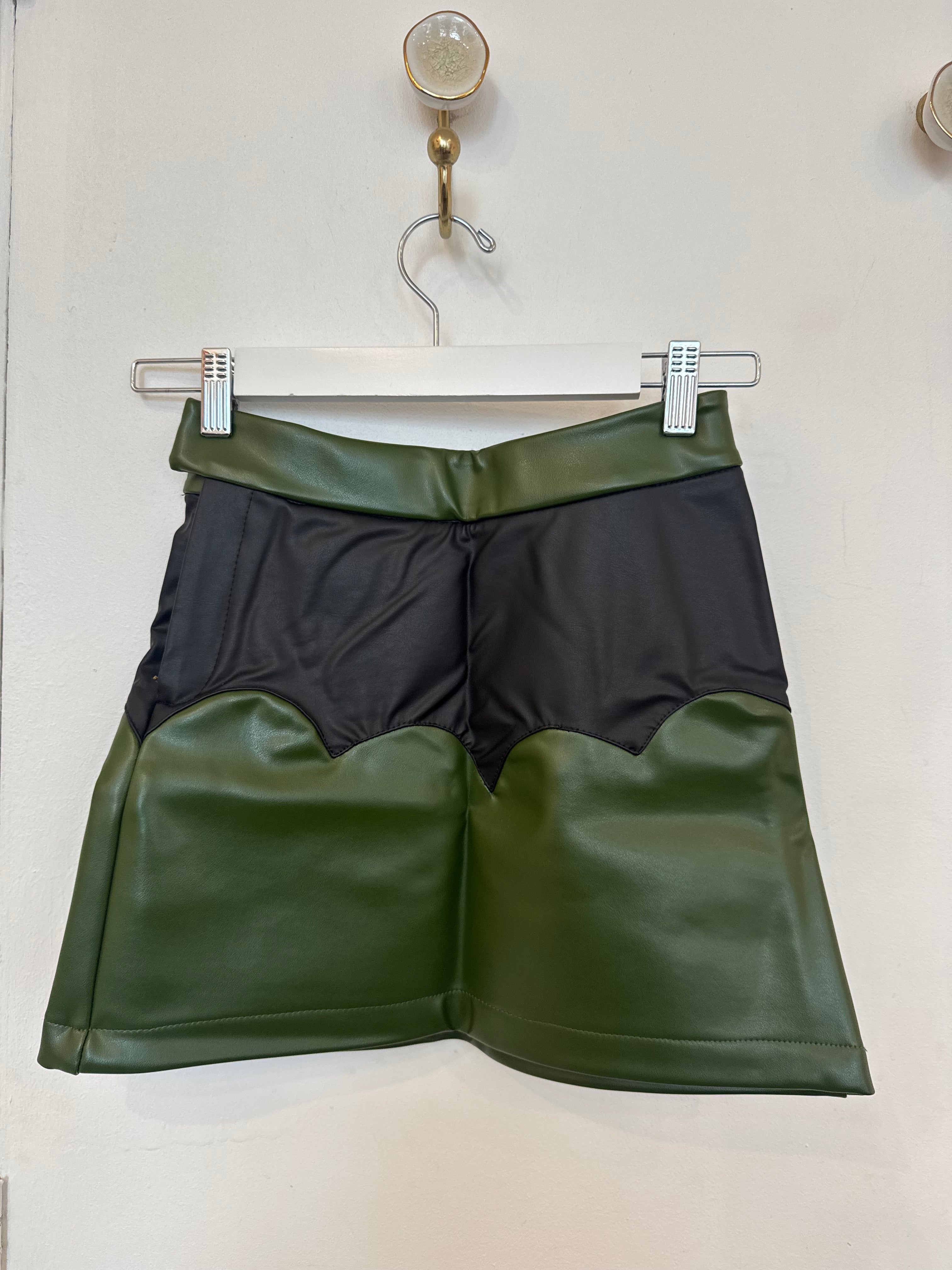 Cactus Leather Skirt