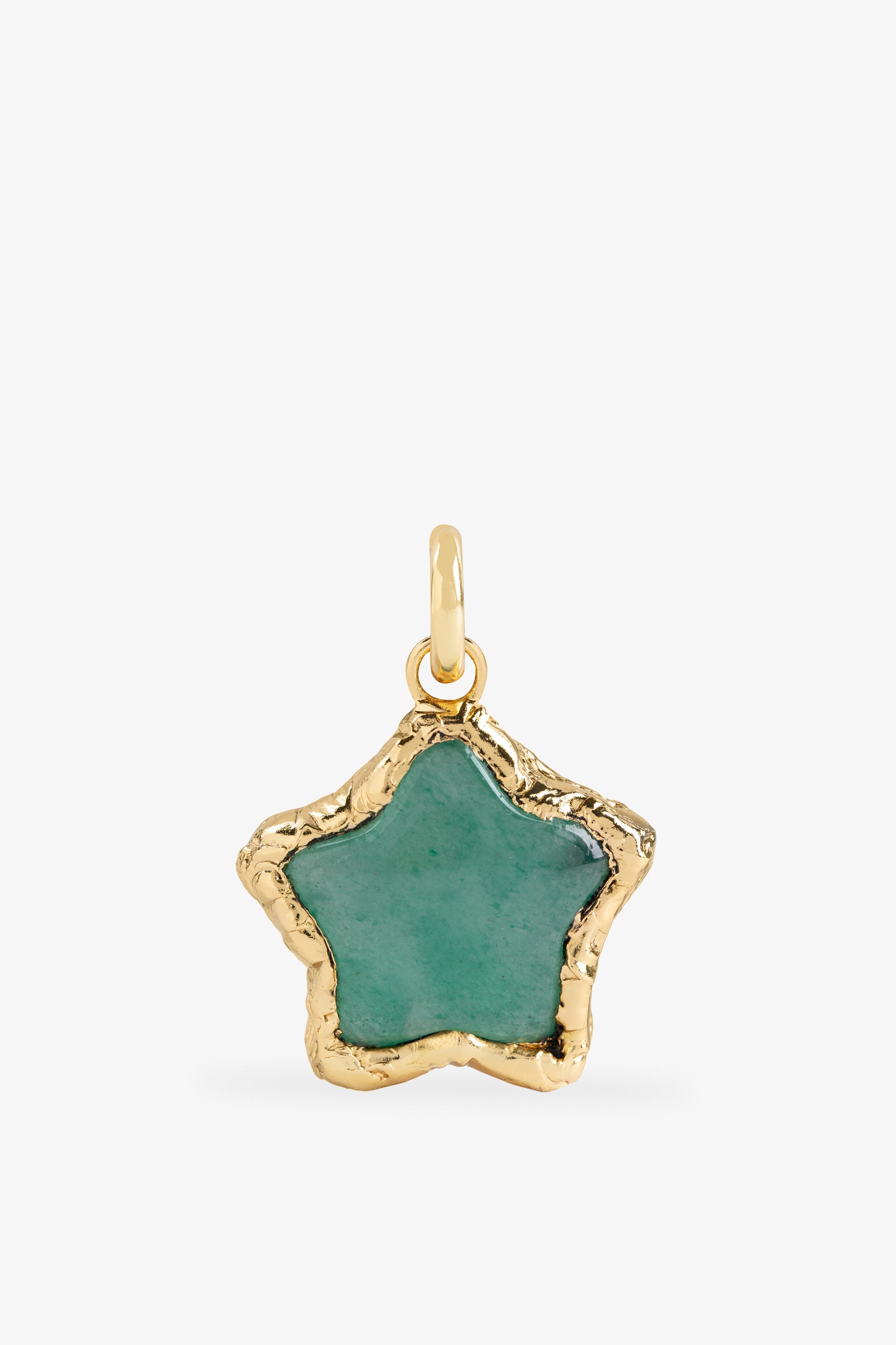 Jade Star Pendant in Gold