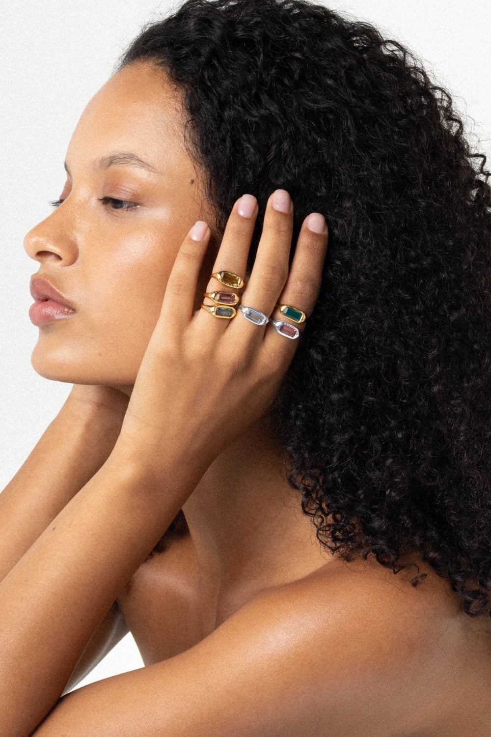 Lava Bar Ring Citrine