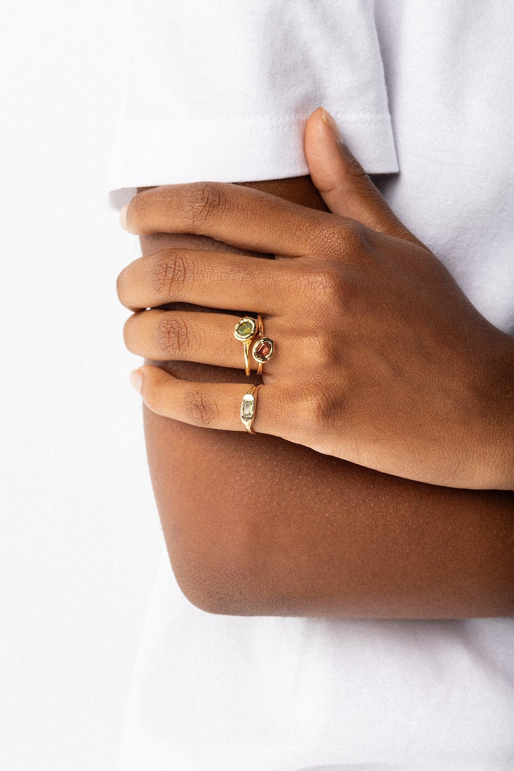 Lava Signet Ring Peridot – Tea & Tequila