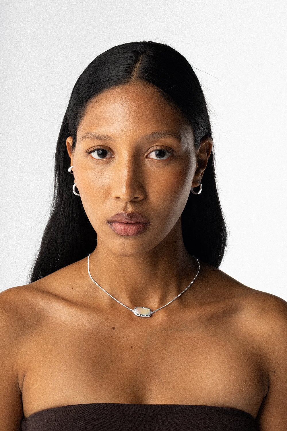 Mermaid Chakra Necklace in Silver