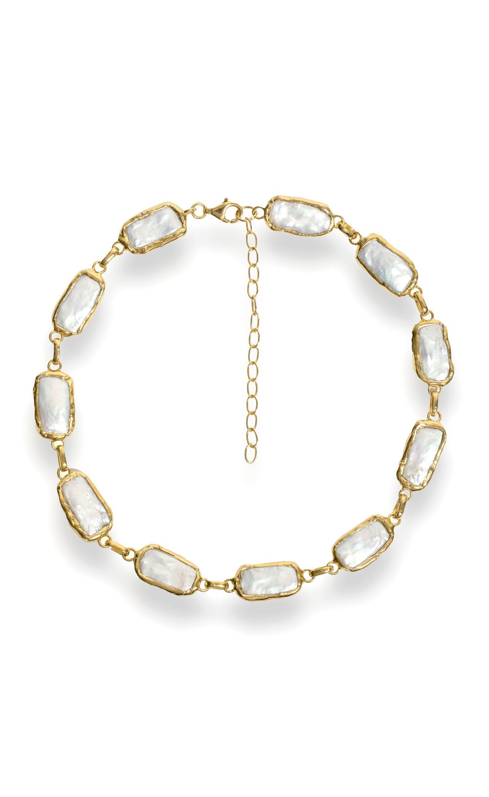 Mermaid Pearl Necklace in Gold