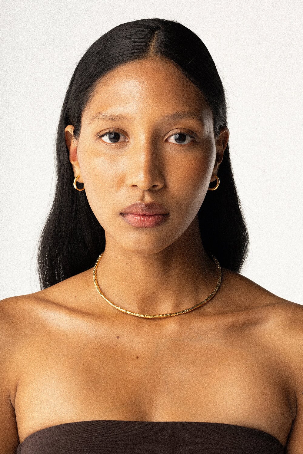 Molten Choker in Gold