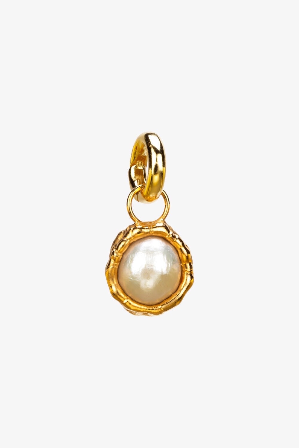 Pearl Charm in Gold
