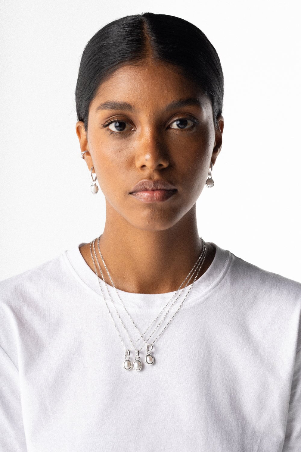 Pearl Charm in Silver