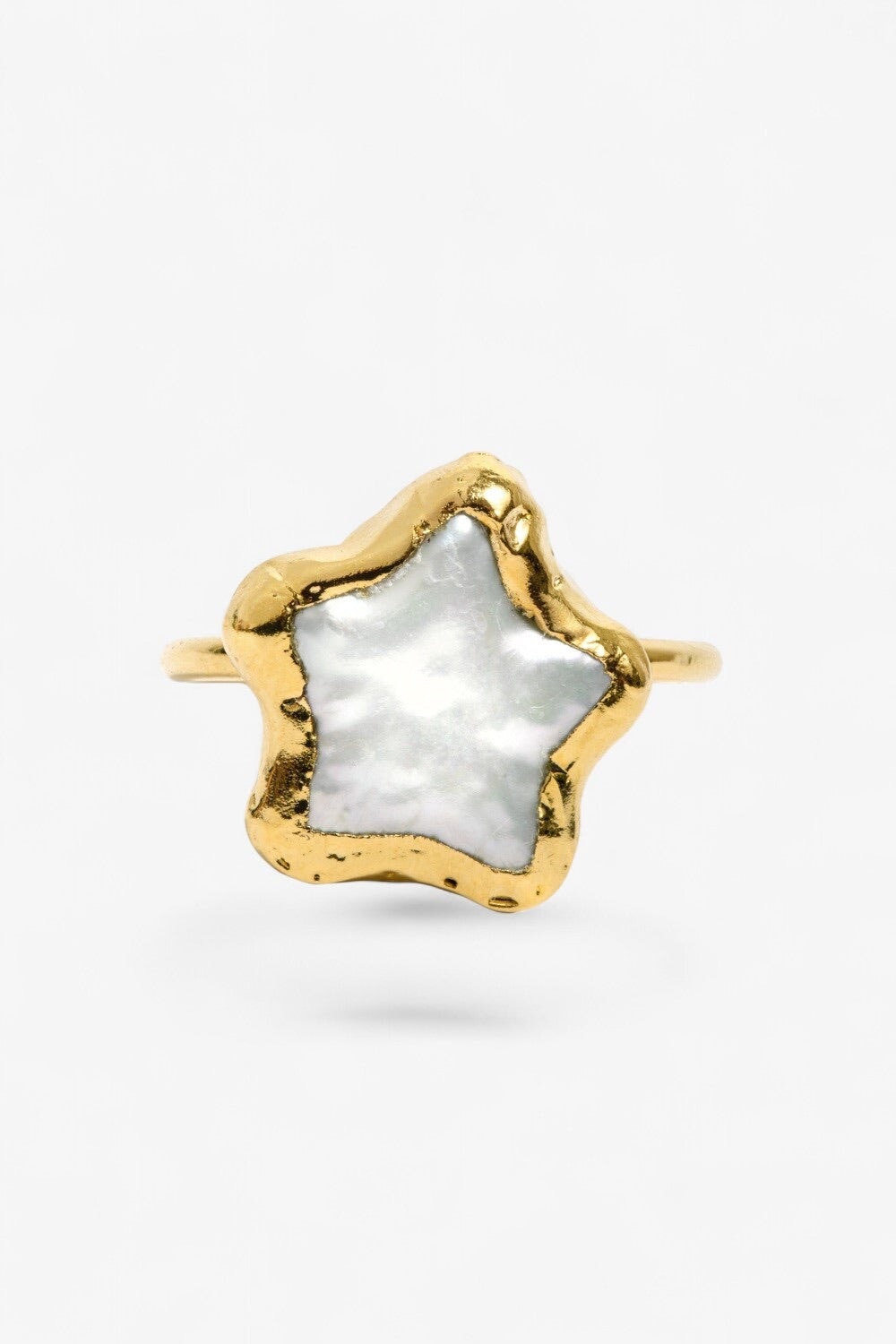 Pearl Star Ring in Gold