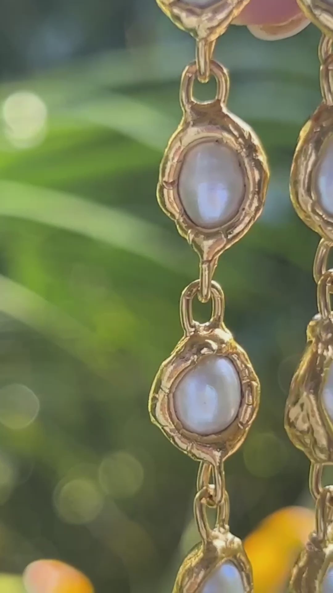 Gold Pearl Drop Earrings - Tea & Tequila