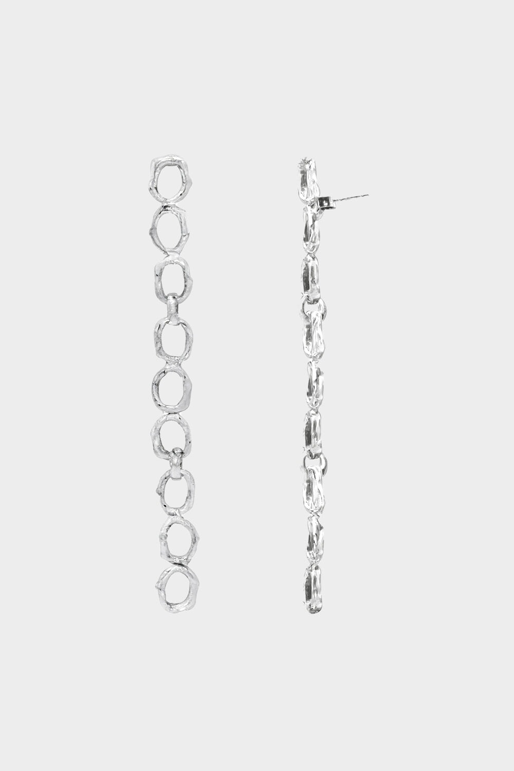 Pulpo Earrings in Silver