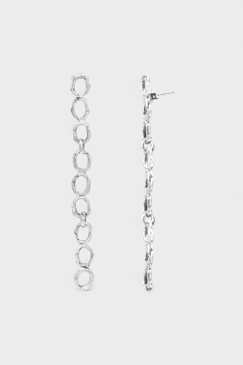 Pulpo Earrings in Silver