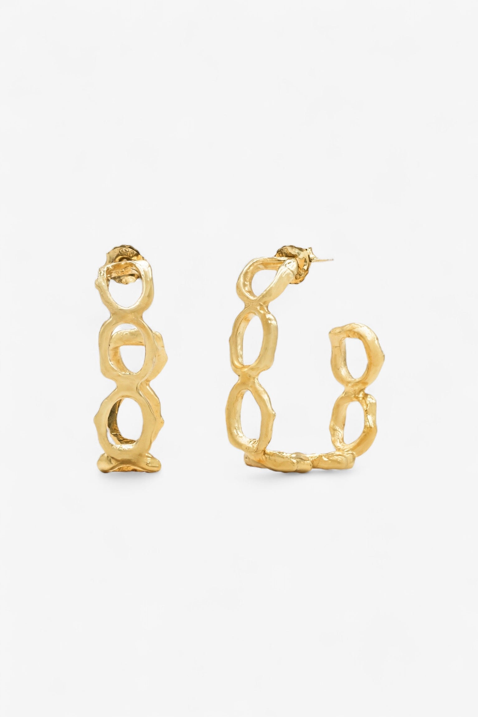 Pulpo Hoops in Gold