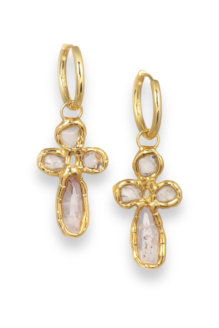Turag Cross Hoops Gold