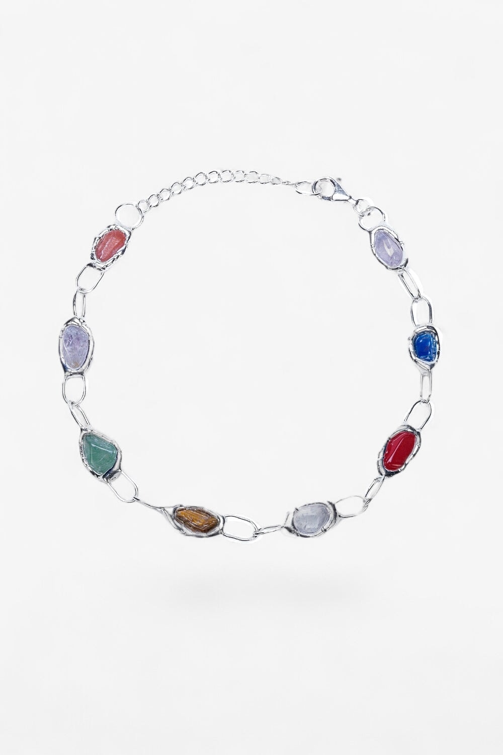Rainbow Bracelet in Silver
