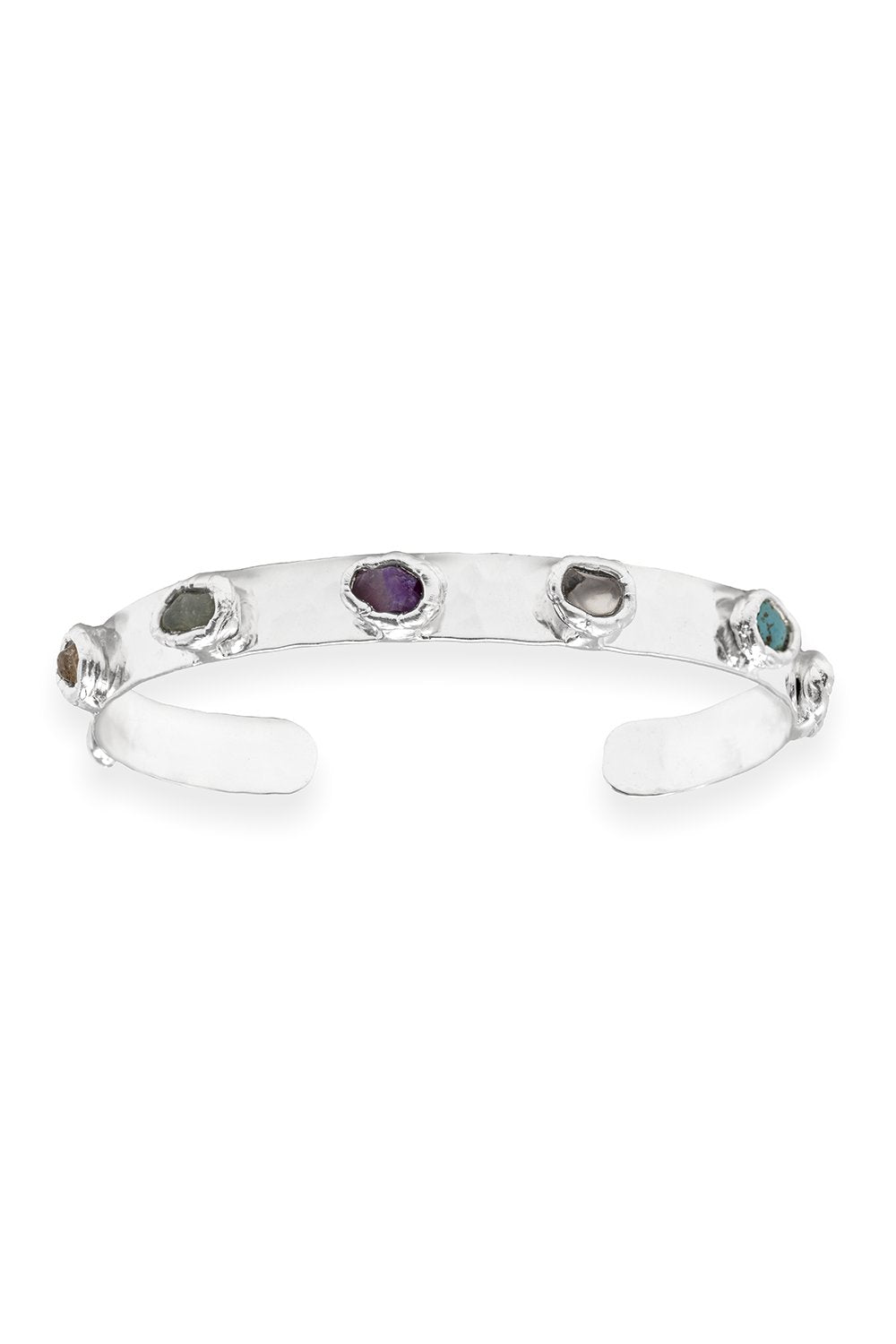 Rainbow Cuff in Silver