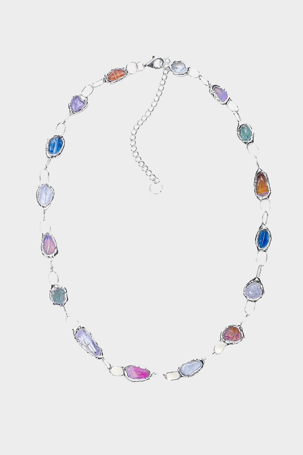 Rainbow Necklace in Silver