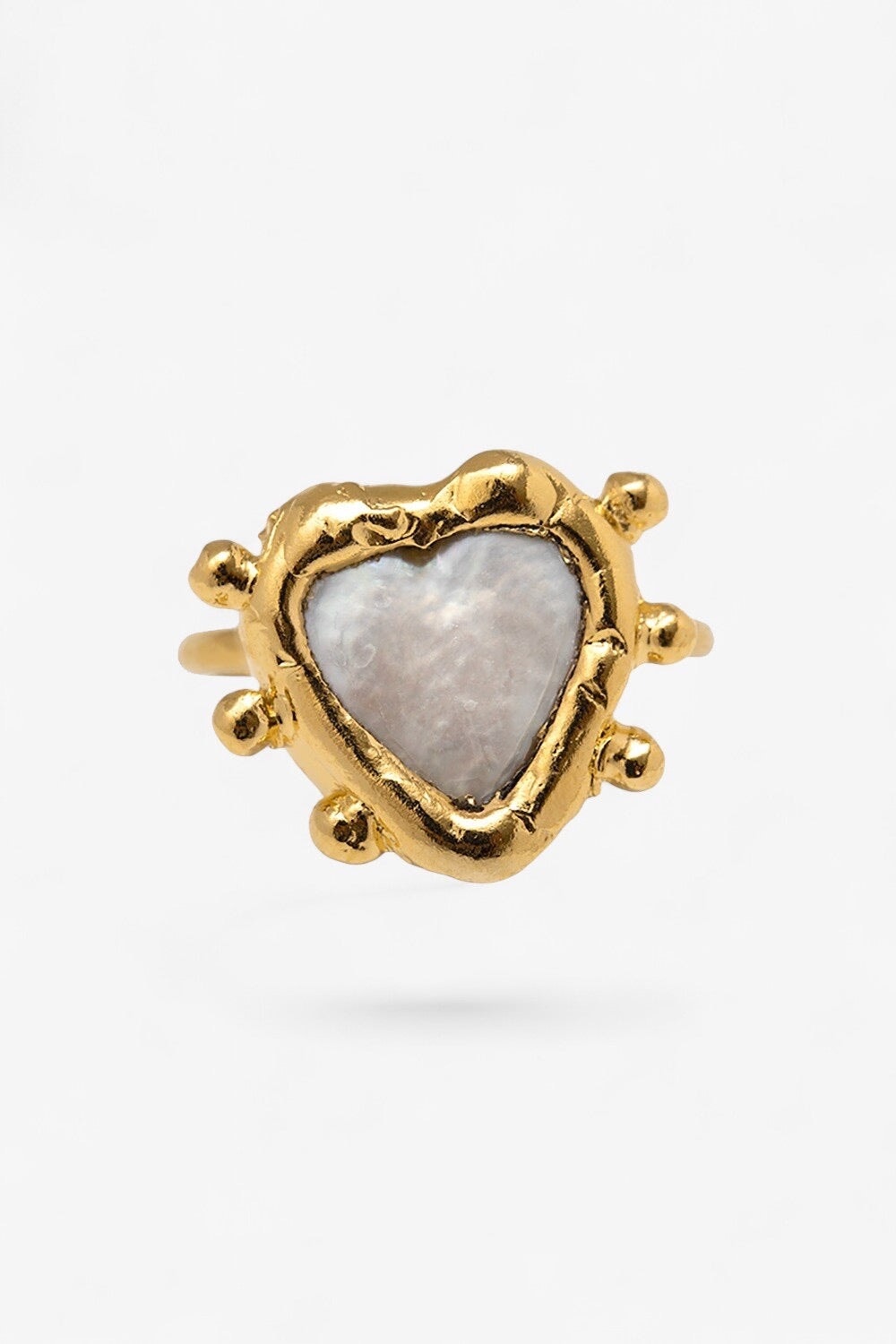 Sacred Heart Pearl Ring