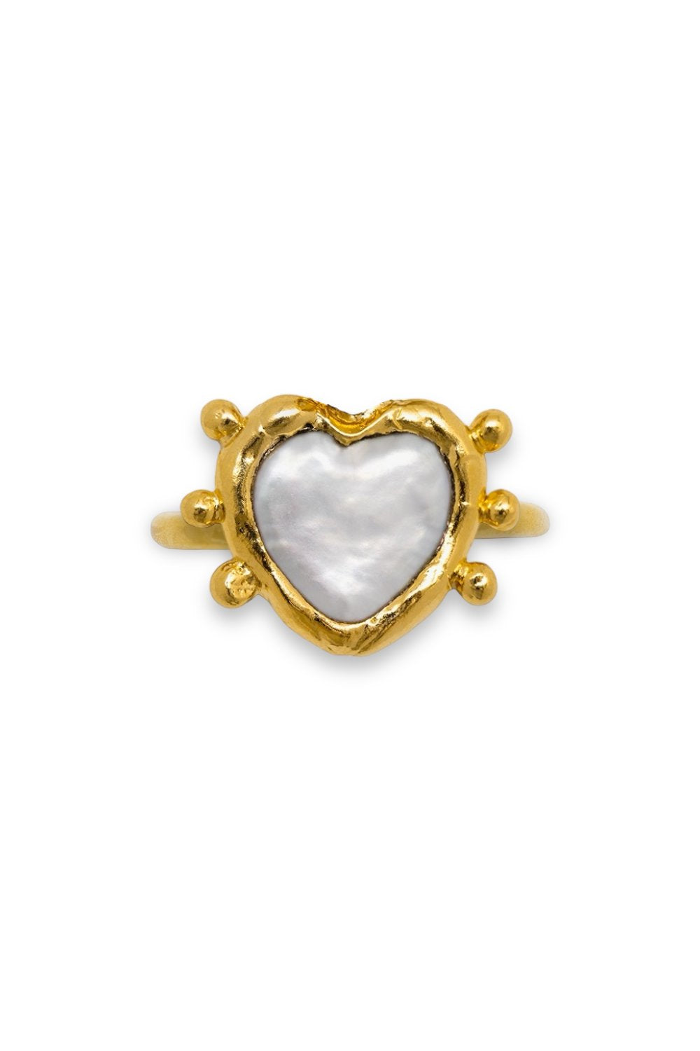 Sacred Heart Pearl Ring