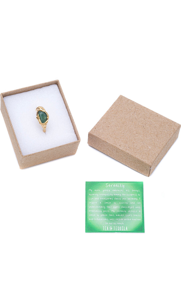 Jade Aura Ring - Tea & Tequila