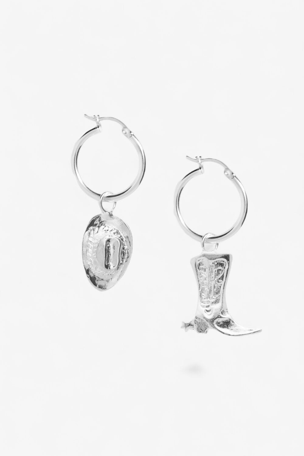 Silver Cowboy Hoops