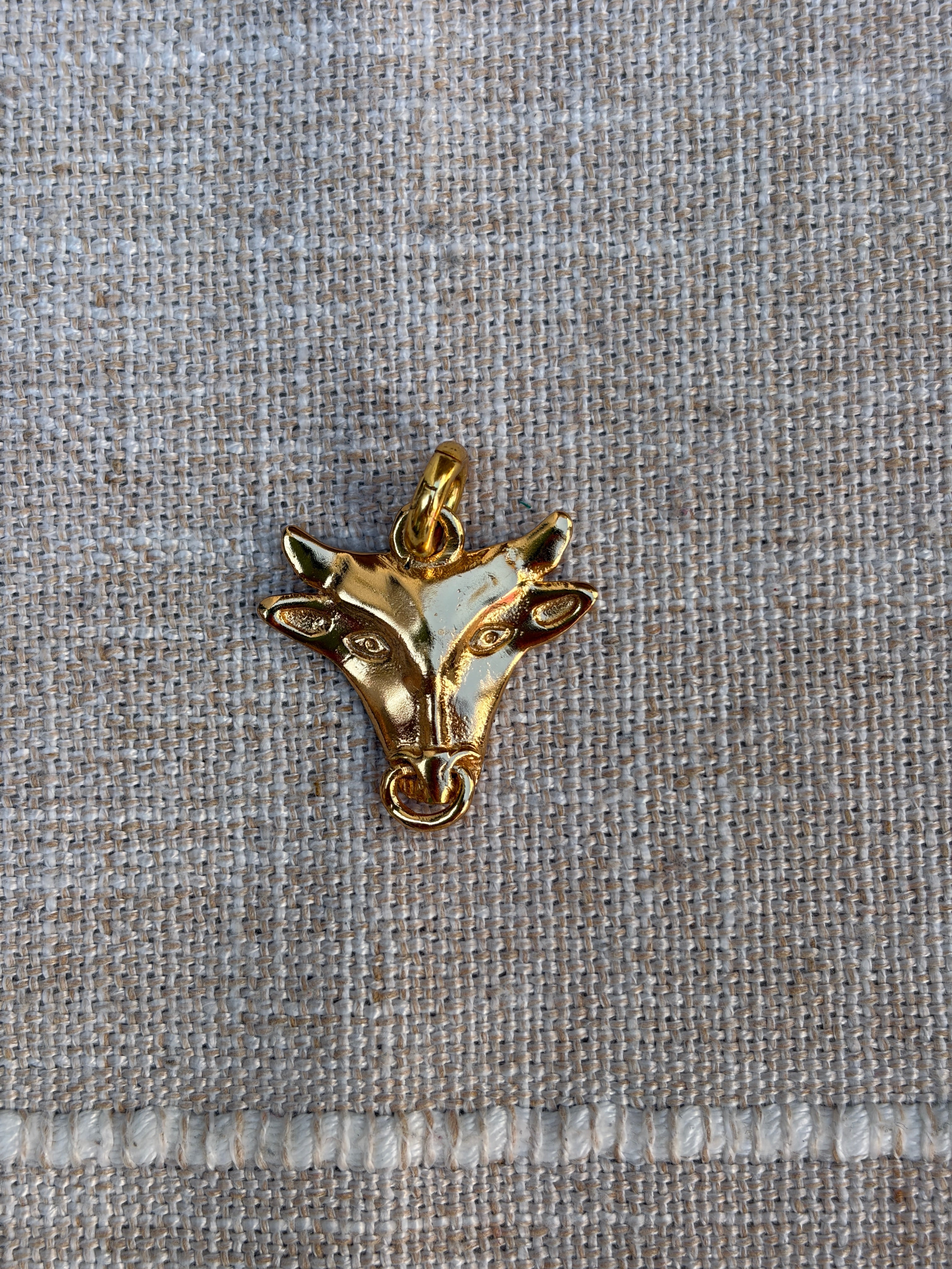 Taurus Charm Gold