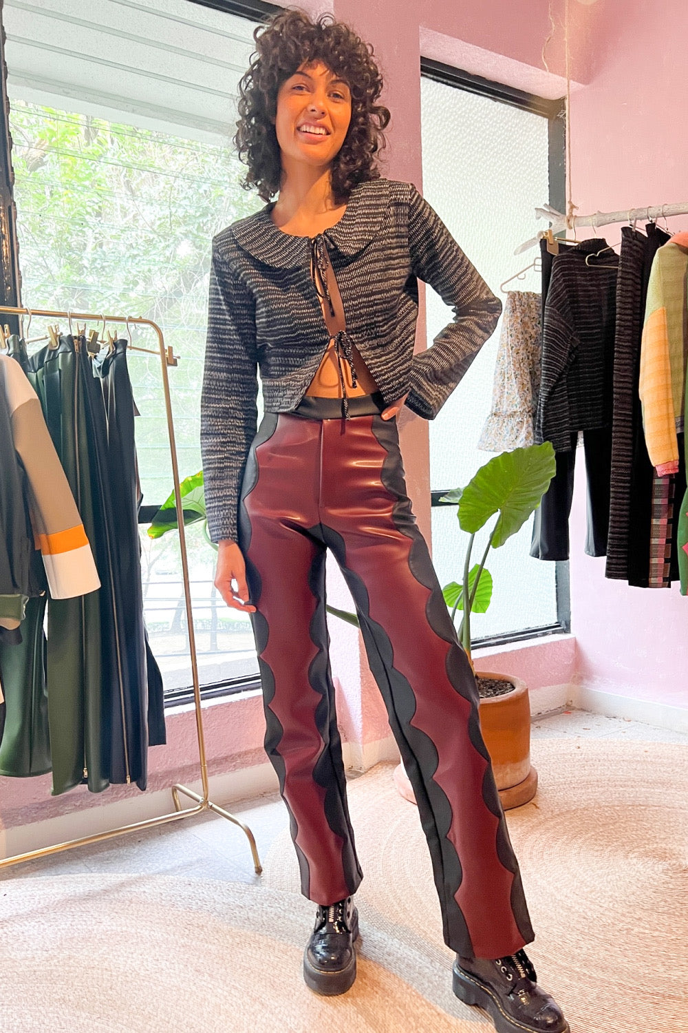 Vino Scallop Trousers In Cactus