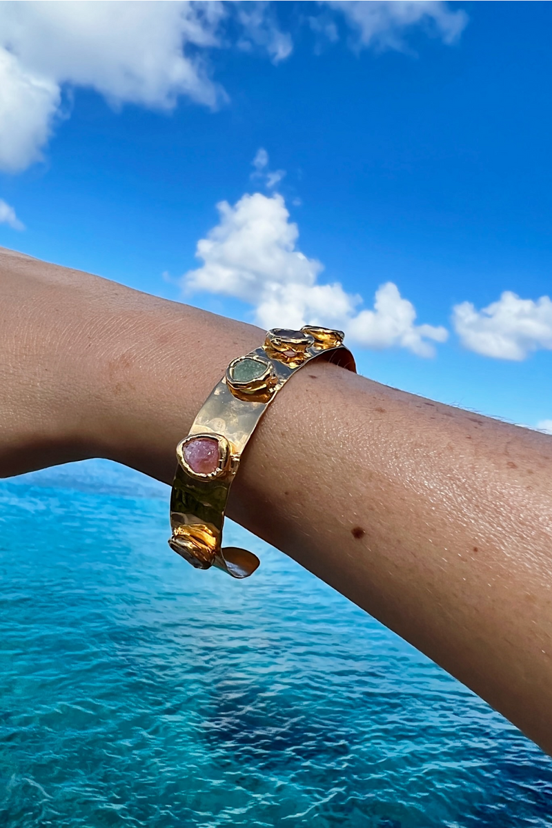 Rainbow Cuff Bracelet - Tea & Tequila