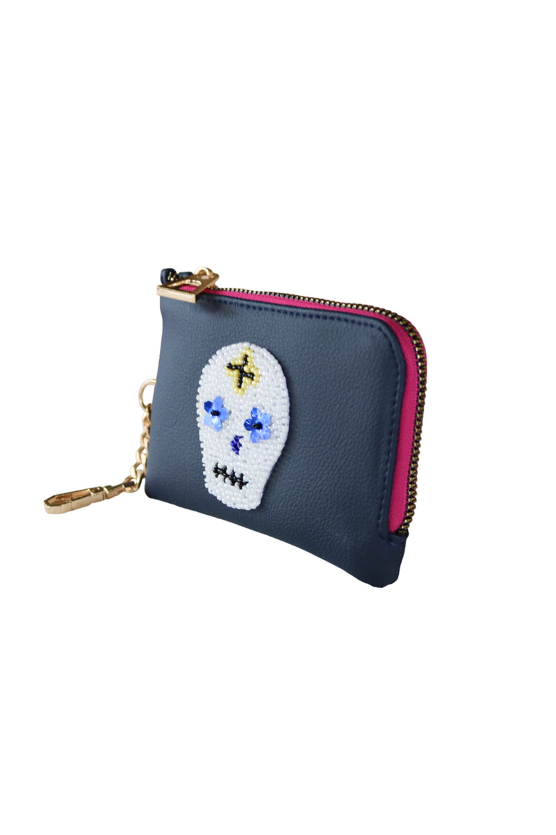 Marino Sugar Skull Purse in Cactus - Tea & Tequila