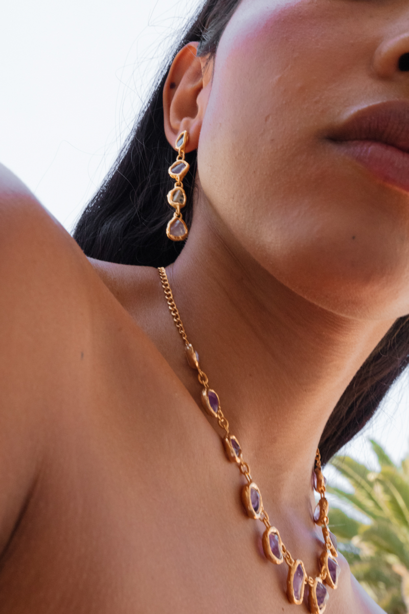 Rainbow Drop Earrings - Tea & Tequila
