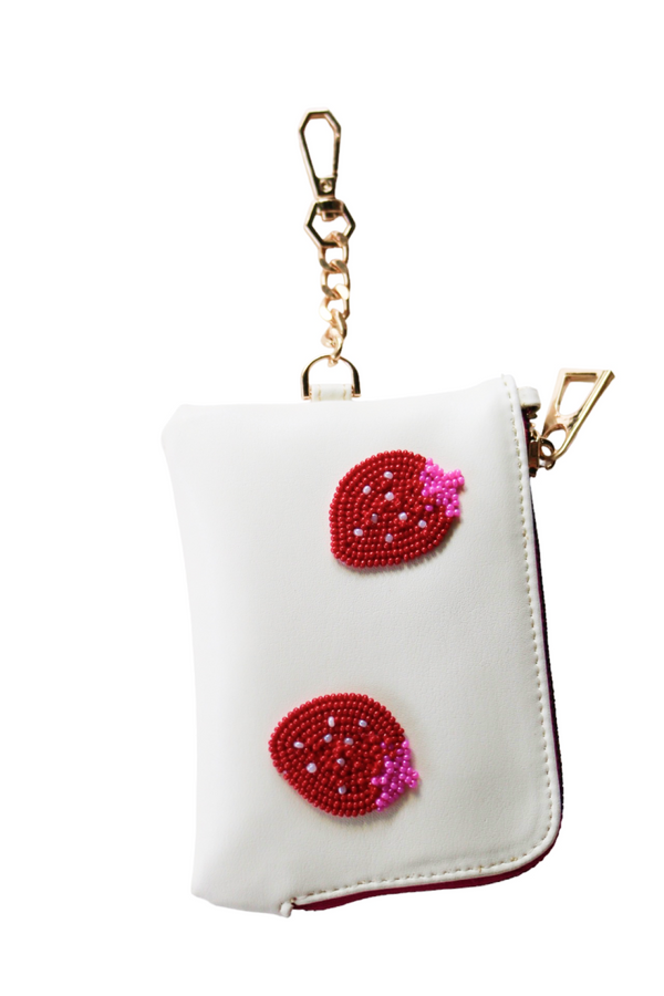 White Strawberry Purse in Cactus - Tea & Tequila