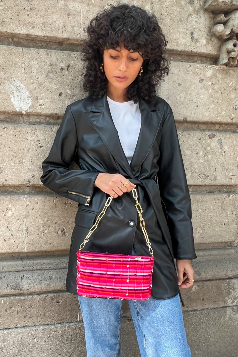 Corazon Loom Chain Bag - Tea & Tequila