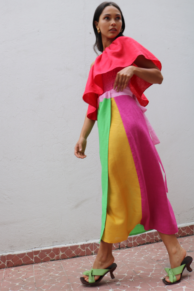 Solana Linen Wrap Skirt - Tea & Tequila