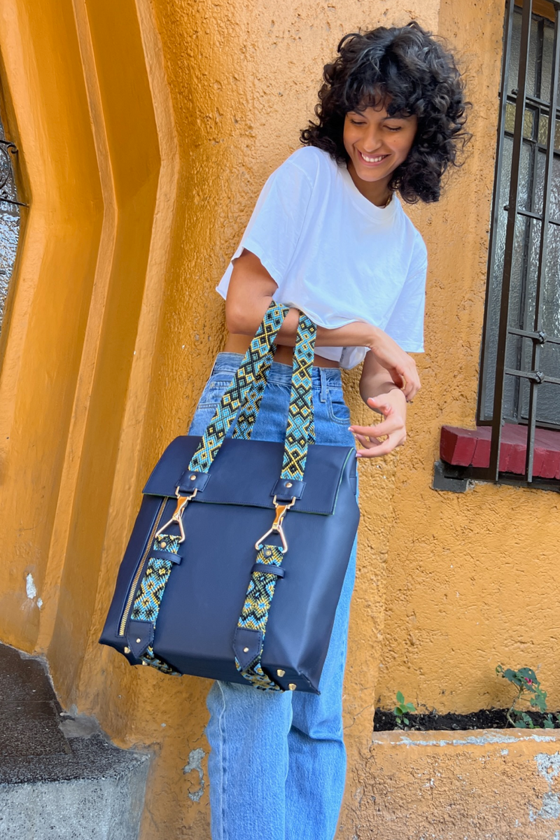 Marine Laptop Backpack in Cactus - Tea & Tequila