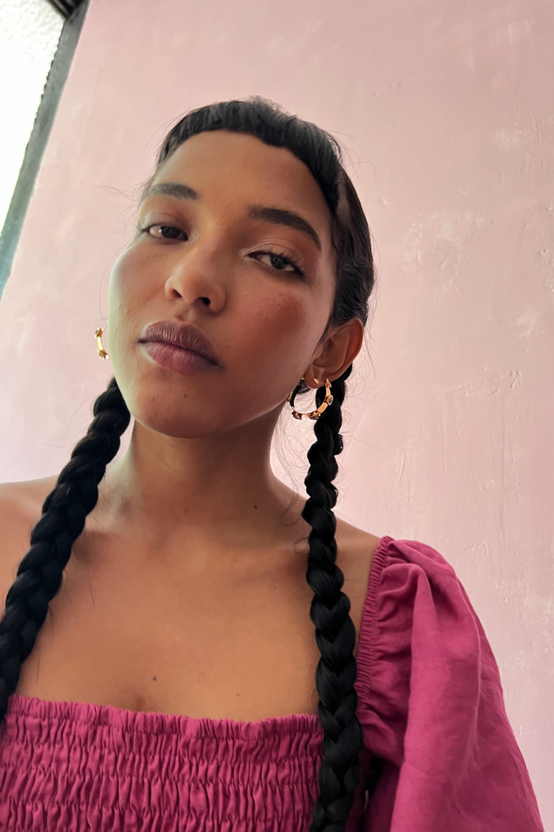 Gemstone Hoops - Tea & Tequila