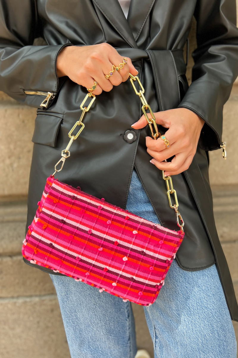 Corazon Loom Chain Bag - Tea & Tequila
