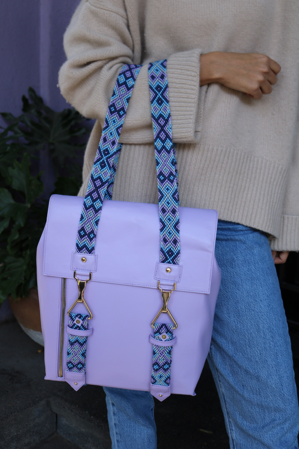 Lila Laptop Backpack in Cactus