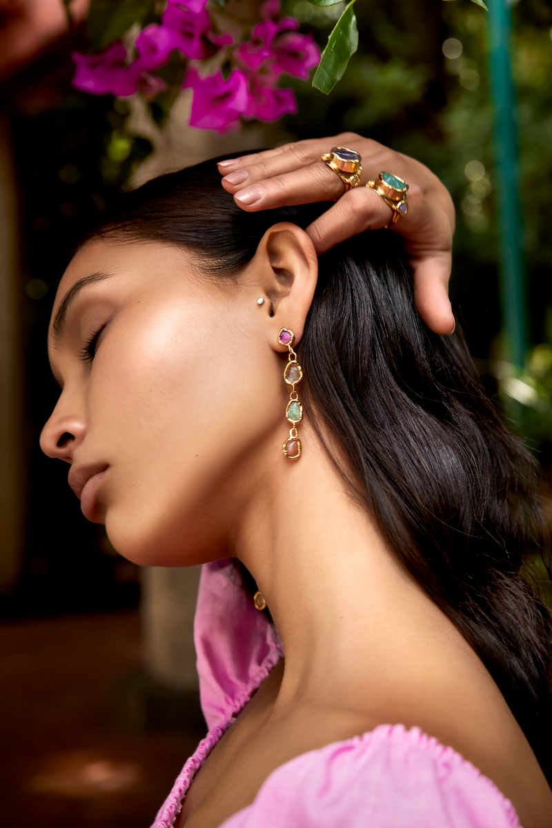 Rainbow Drop Earrings - Tea & Tequila