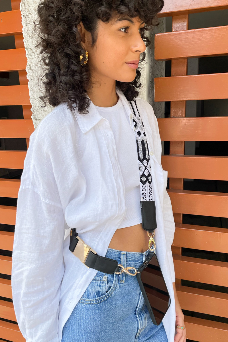Silvia Macrame Bag Strap - Tea & Tequila