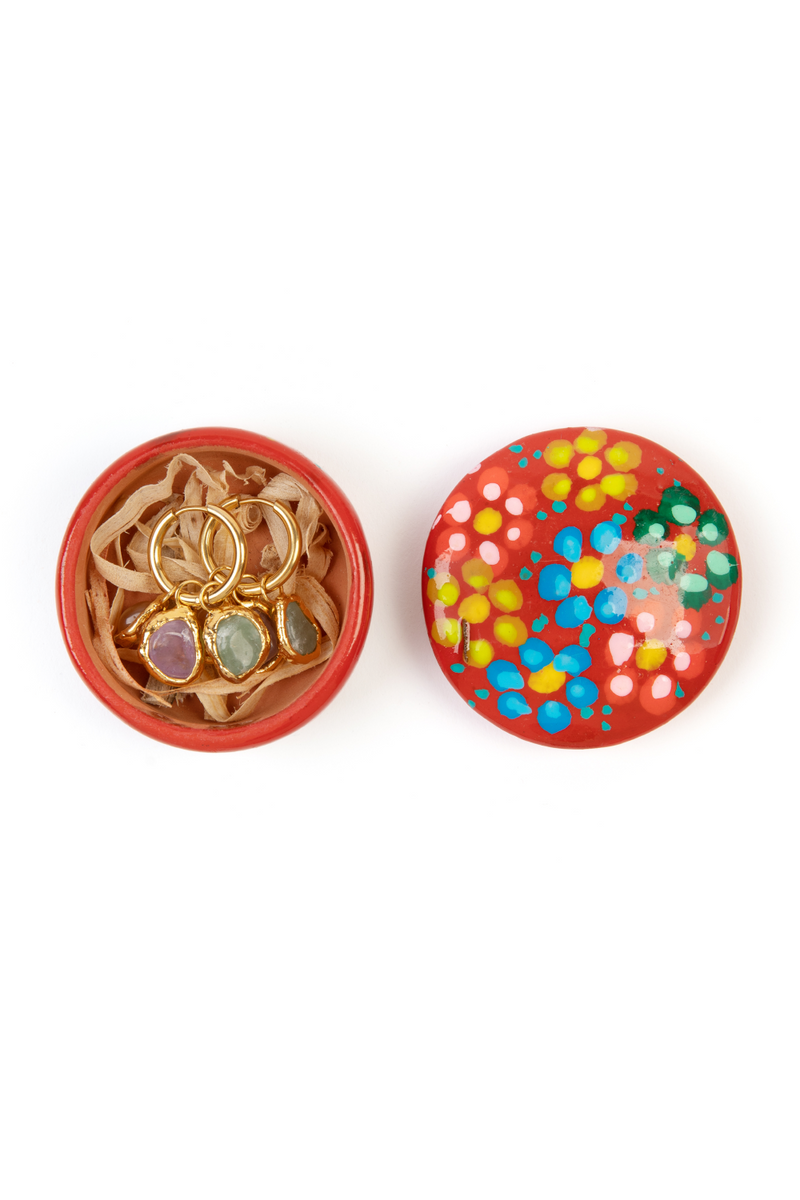 Pitaya Fruit Charm Hoops - Tea & Tequila