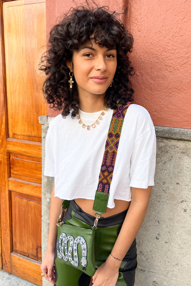 Elisa Macrame Bag Strap - Tea & Tequila