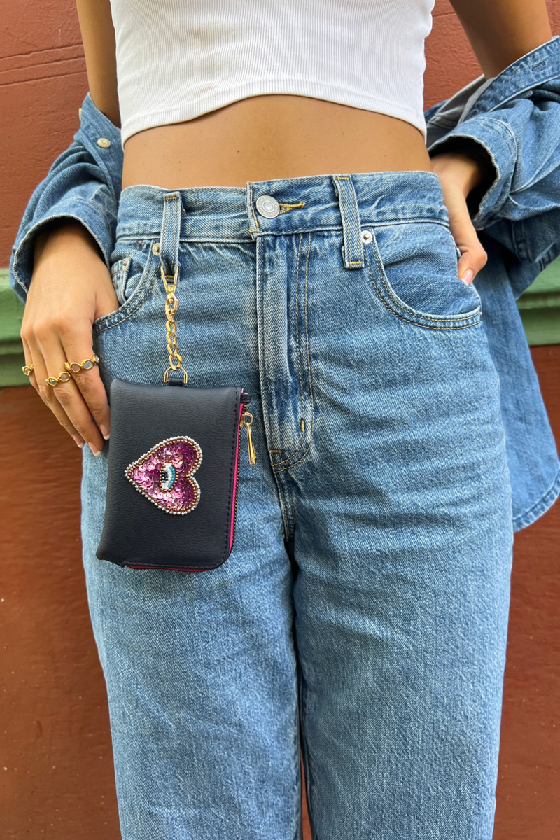 Marino Sacred Heart Purse in Cactus - Tea & Tequila
